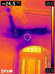 FLIR Infrared Thermal Imaging of Condensate Water Damage to Ceiling