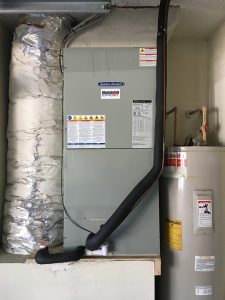 AC Fan Coil Installed on Garage Platform