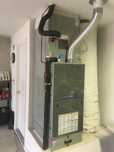 Replacement Gas Furnace on Air Filter Box